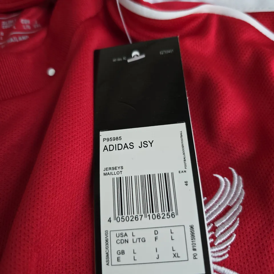ADIDAS LIVERPOOL FC JERSEY – RED HOME SHIRT (SIZE USA L)