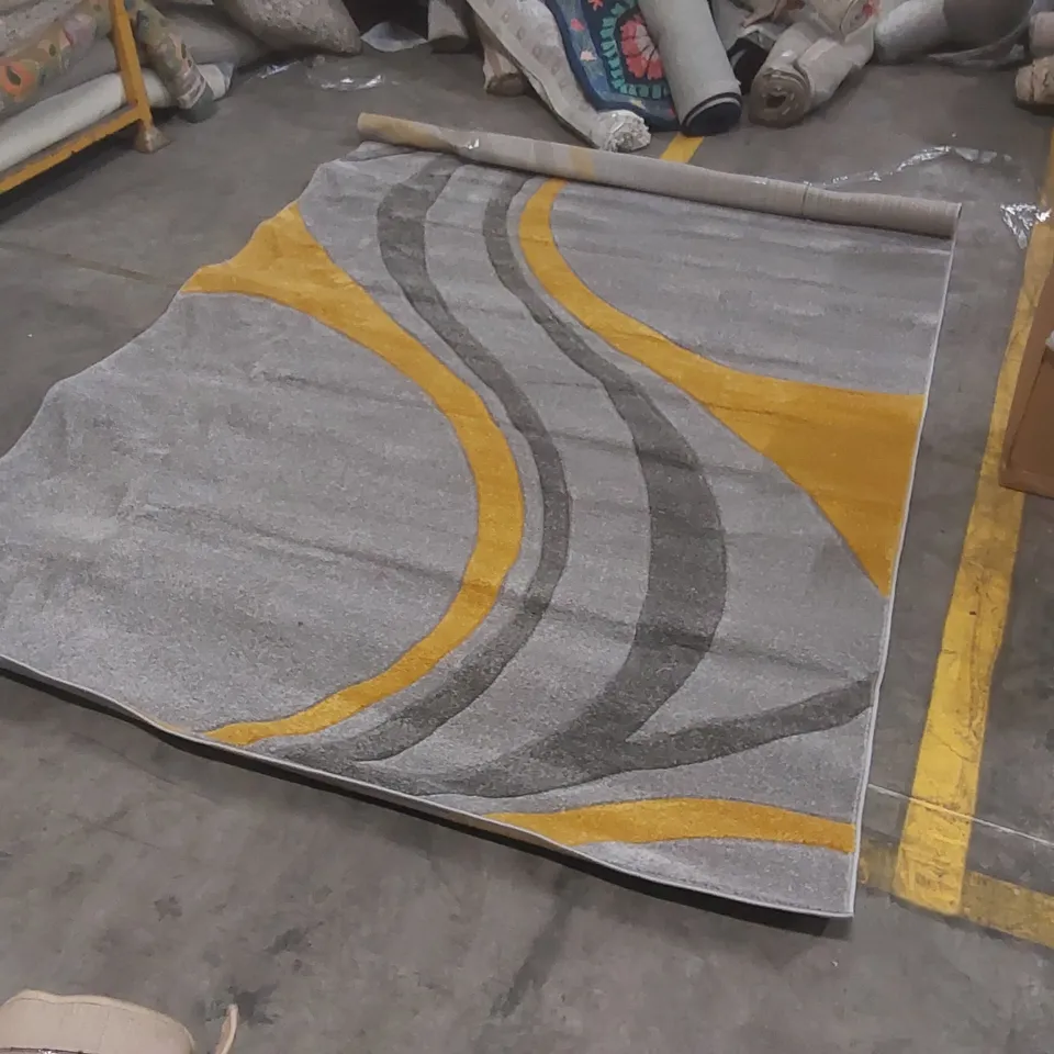 STILLAGE CONTAINING APPROXIMATELY  20x ASSORTED DESIGNER RUGS - STILLAGE NOT INCLUDED