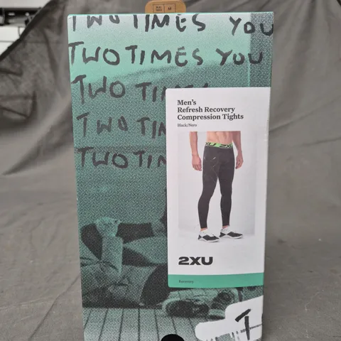 2XU MENS REFRESH RECOVERY COMPRESSION TIGHTS - SIZE M