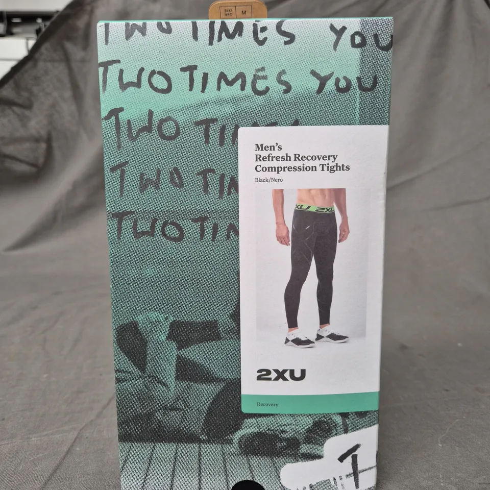 2XU MENS REFRESH RECOVERY COMPRESSION TIGHTS - SIZE M