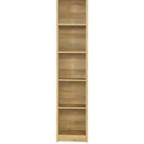 BOXED METRO TALL WIDE BOOKCASE IN OAK - 1OF1