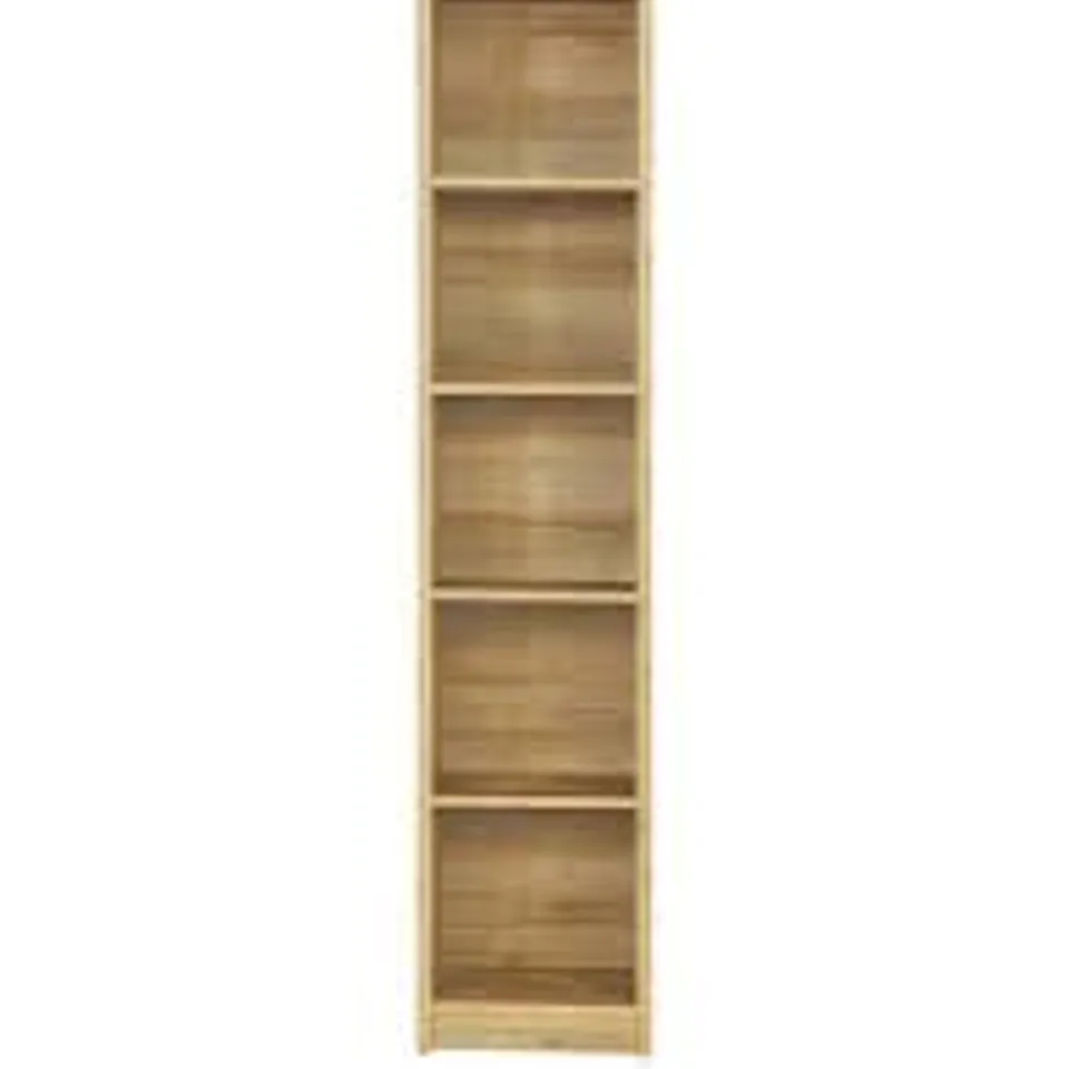 BOXED METRO TALL WIDE BOOKCASE IN OAK - 1OF1