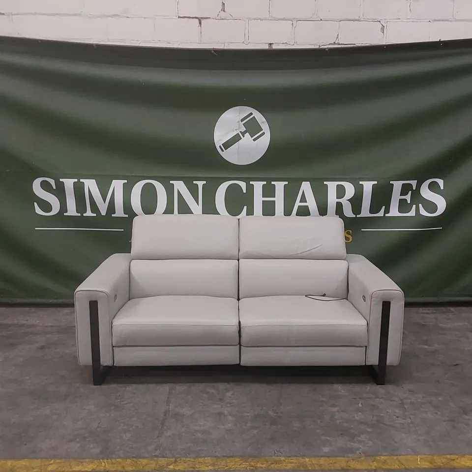 QUALITY DESIGNER ITALIAN MADE 3 SEATER ELECTRIC RECLINER LEATHER SOFA