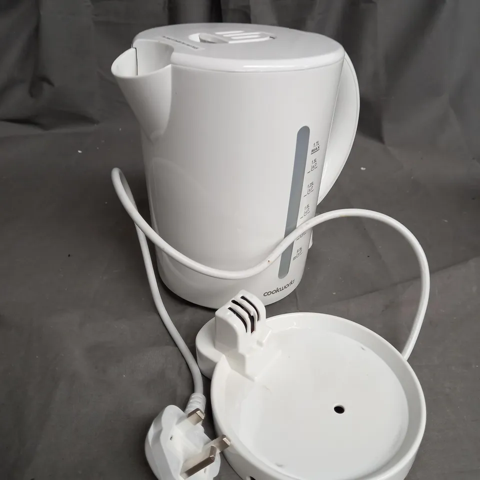 BOXED COOKWORKS WHITE 1.7L KETTLE 