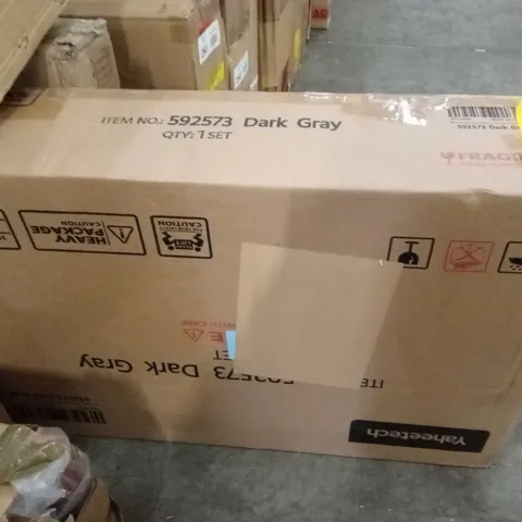 BOXED 3 DRAWER BEDSIDE TABLE 