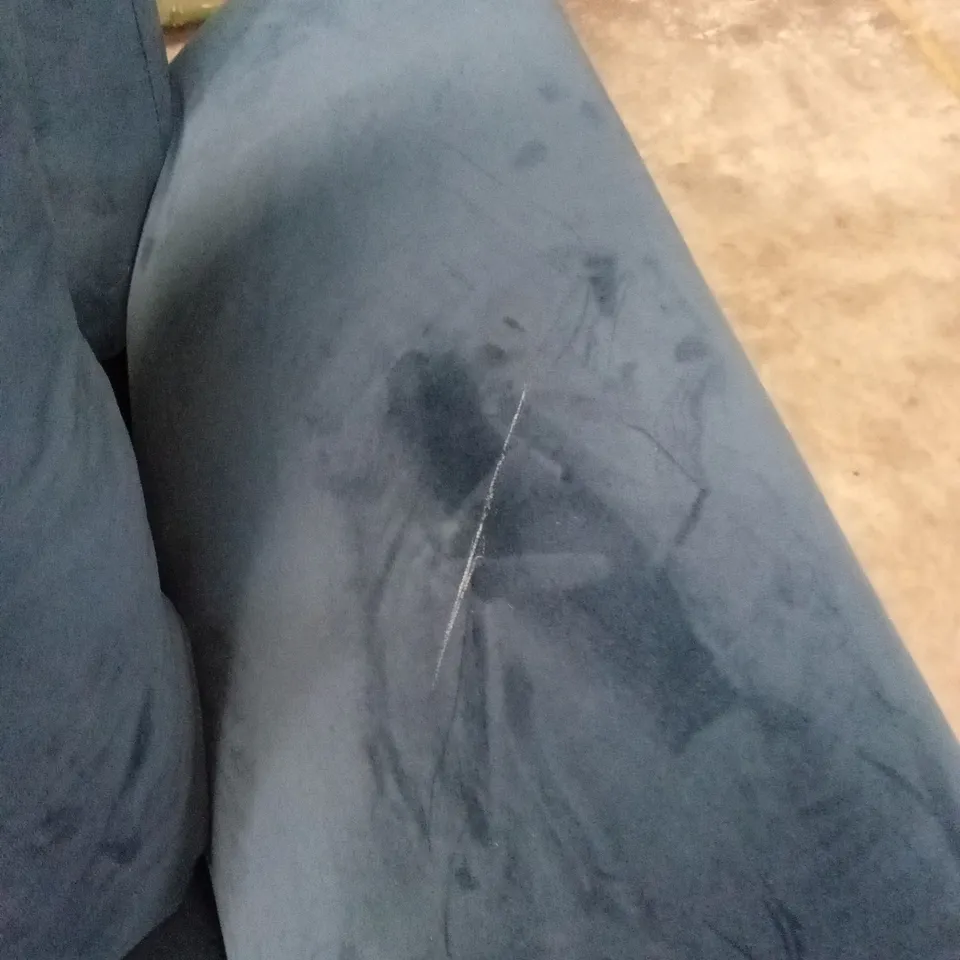 LEILA FABRIC 3 SEATER SOFA - NAVY RRP £649