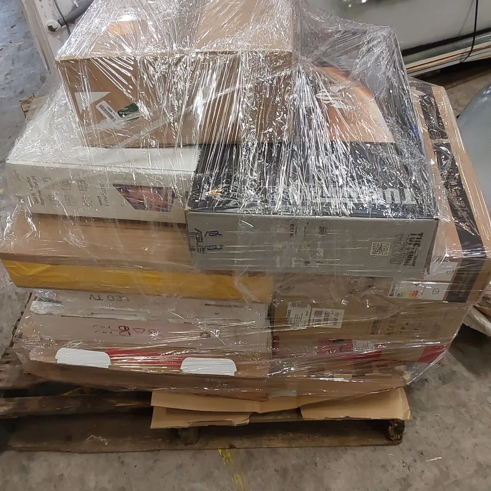 PALLET OF ASSORTED COMPUTER MONITORS - BRANDS, SIZES AND CONDITIONS MAY VARY