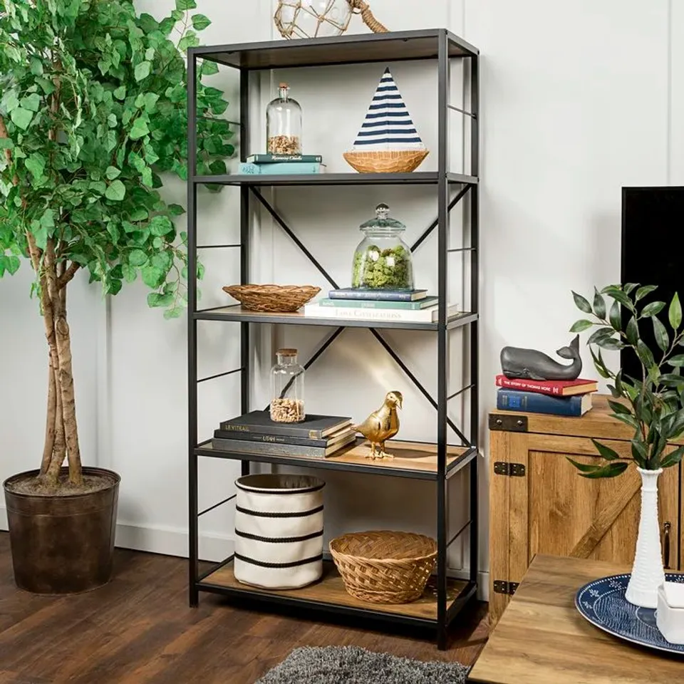 HENRY BOOKCASE COLOUR RUSTIC OAK