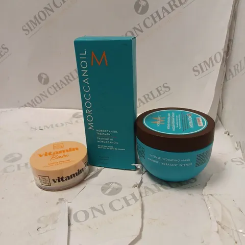 LOT OF THREE BEAUTY PRODUCTS TO INCLUDE MOROCCANOIL TREATMENT, ETC