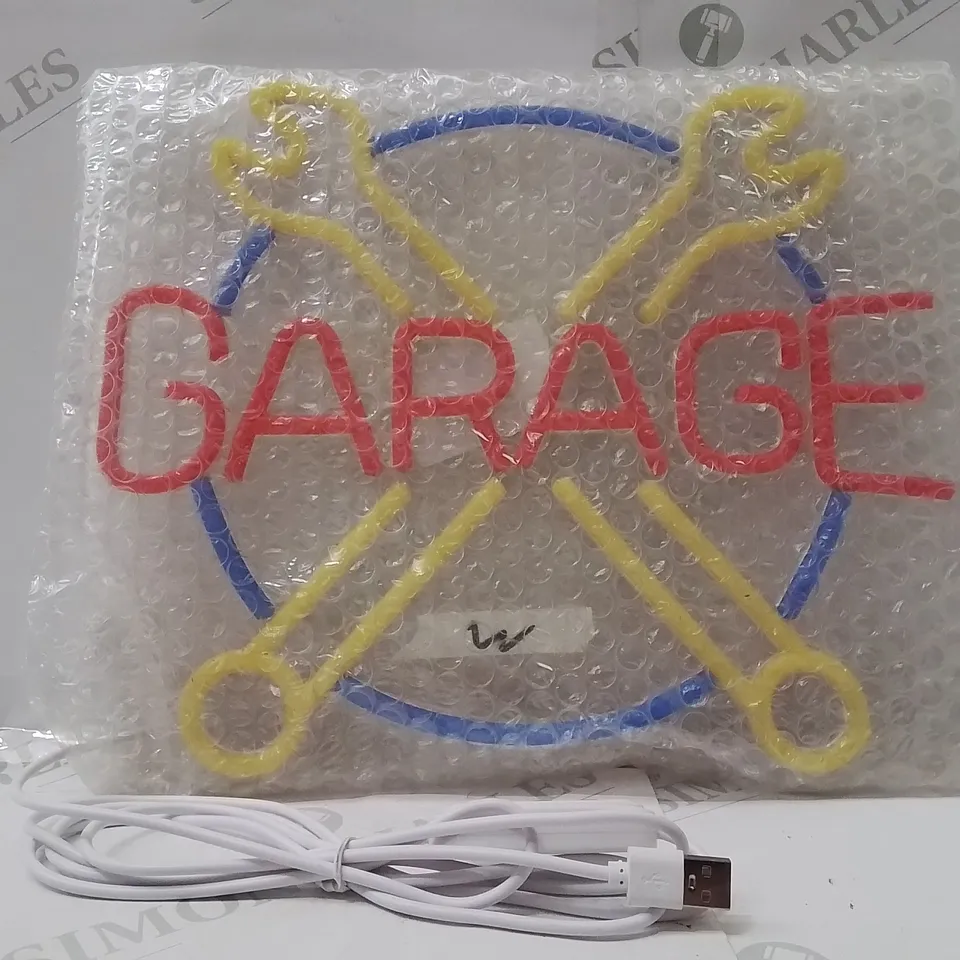 BOXED NEON WALL SIGN 