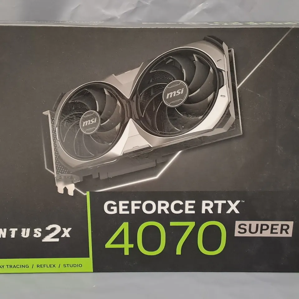 BOXED MSI VENTUS 2X GEFORCE RTX 4070 SUPER GRAPHICS CARD