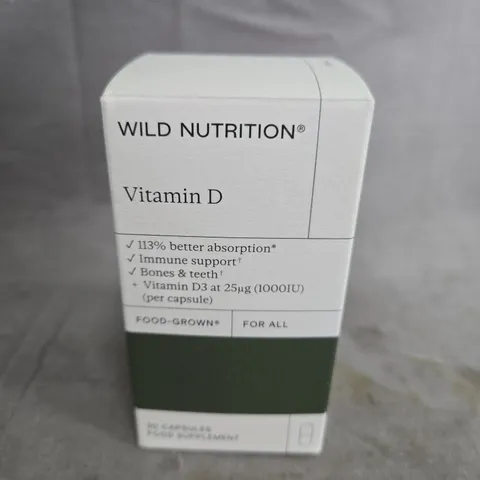WILD NUTRITION VITAMIN D - 30 CAPSULES