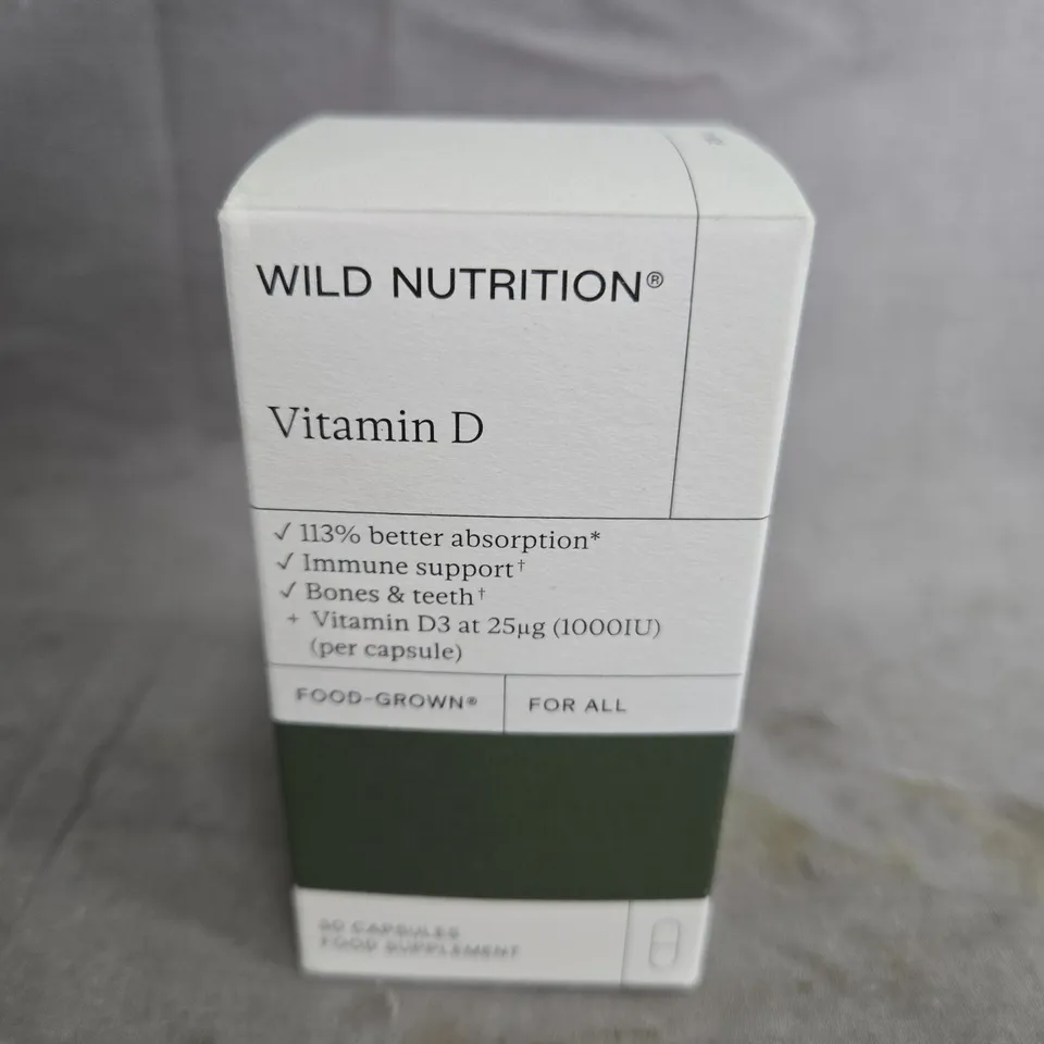 WILD NUTRITION VITAMIN D - 30 CAPSULES