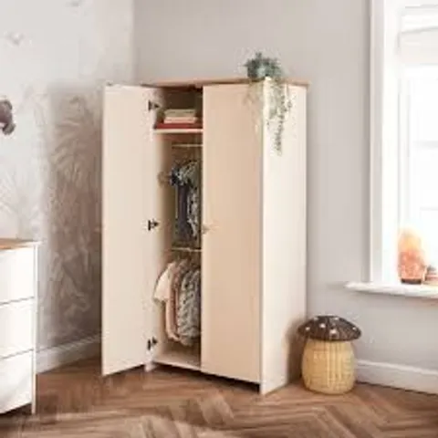 BOXED OBABY EVIE DOUBLE WARDROBE - CASHMERE (3 BOXES)