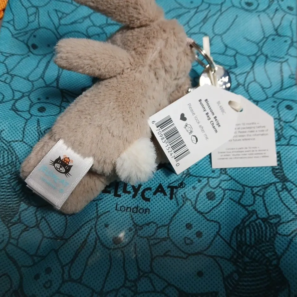 JELLYCAT BLOSSOM BUNNY SOFT TOY – GREY PLUSH