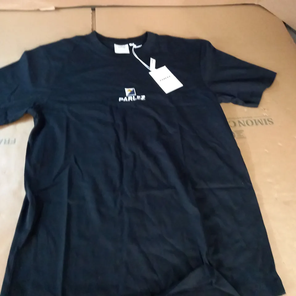 PARLAZ BLACK CREW T-SHIRT - M