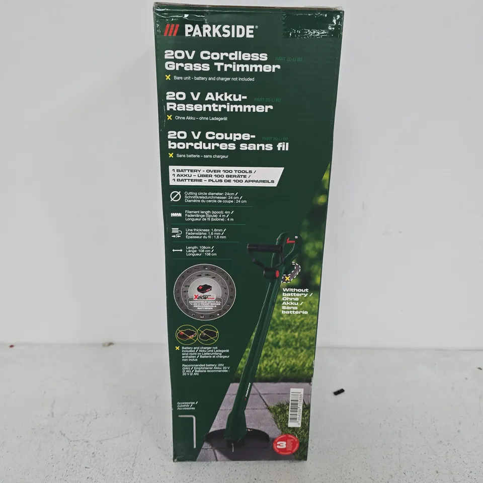 BOXED PARKSIDE 20V CORDLESS GRASS TRIMMER