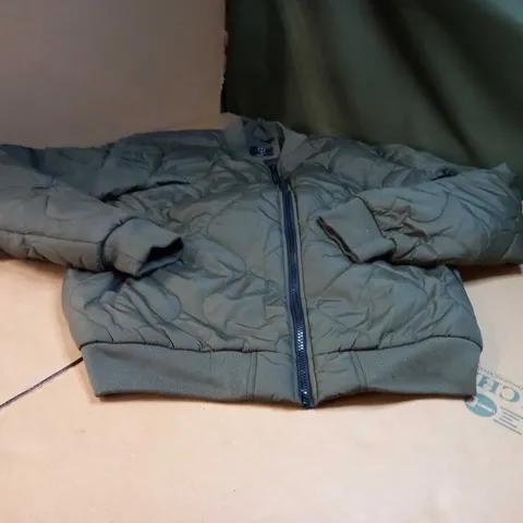 PRIMARK KAKHI QUILTED BOMBER JACKET - MEDIUM