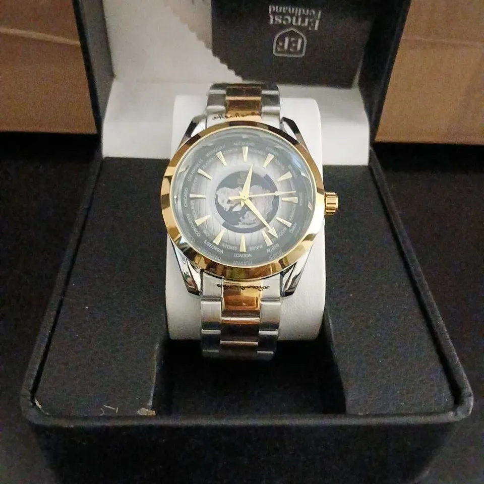 ERNEST FERDINAND TWO-TONE WRISTWATCH – BLACK DIAL