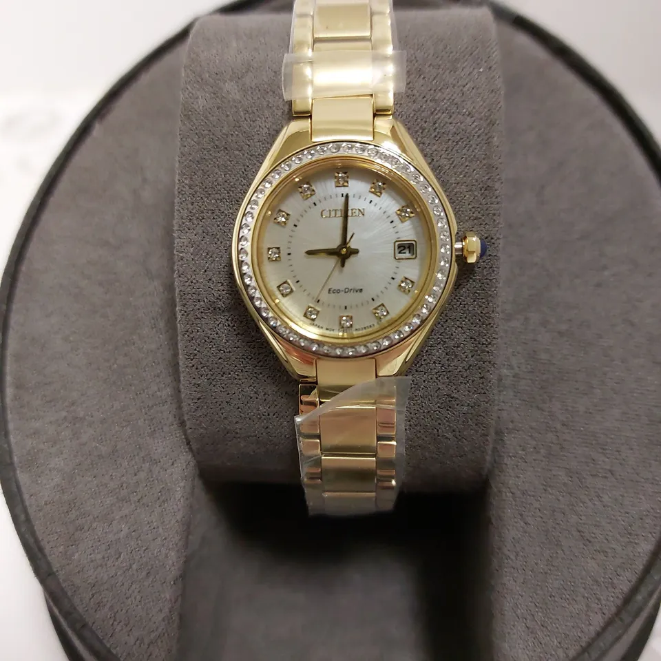 BOXED CITIZEN ECO-DRIVE LADIES SILHOUETTE WRIST WATCH