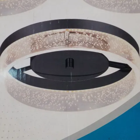 BOXED 1-LIGHT 29.6CM LED DIMMABLE FLUSH MOUNT CEILING LIGHT - BLACK