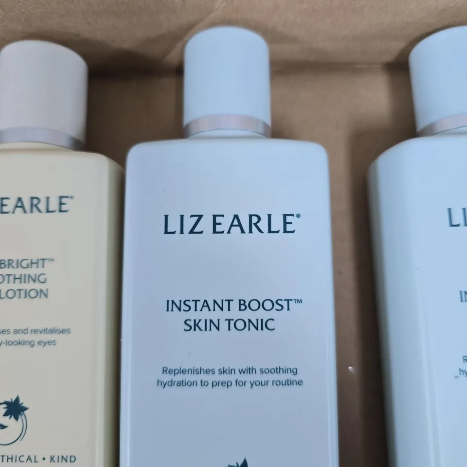 LIZ EARLE EYEBRIGHT SOOTHING EYE LOTION & INSTANT BOOST SKIN TONIC SKINCARE SET (6 BOTTLES)