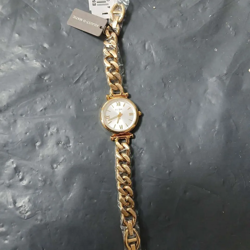 FOSSIL GOLD-TONE ALL STAINLESS STEEL LADIES WATCH