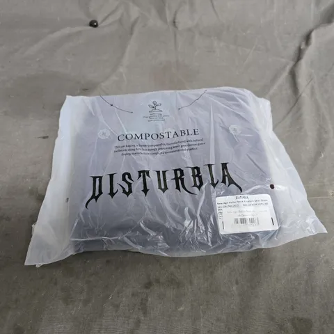 BAGGED DISTURBIA NEW AGE HALTER NECK PINAFORE - SIZE 12