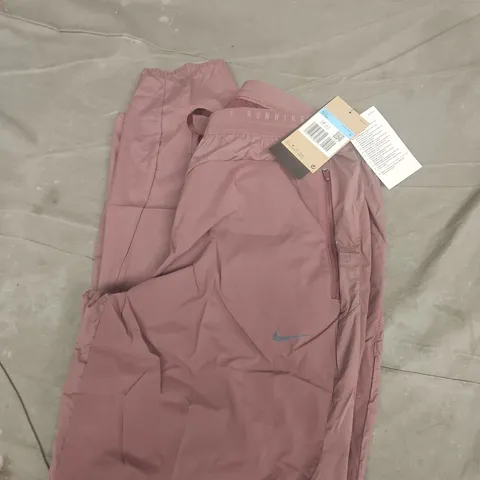 NIKE MENS RUNNING TROUSERS – PINK, SIZE M