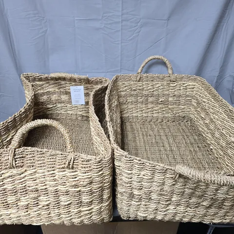 STORAGE BASKET – WOVEN SEAGRASS, JOHN LEWIS (SET OF 2)