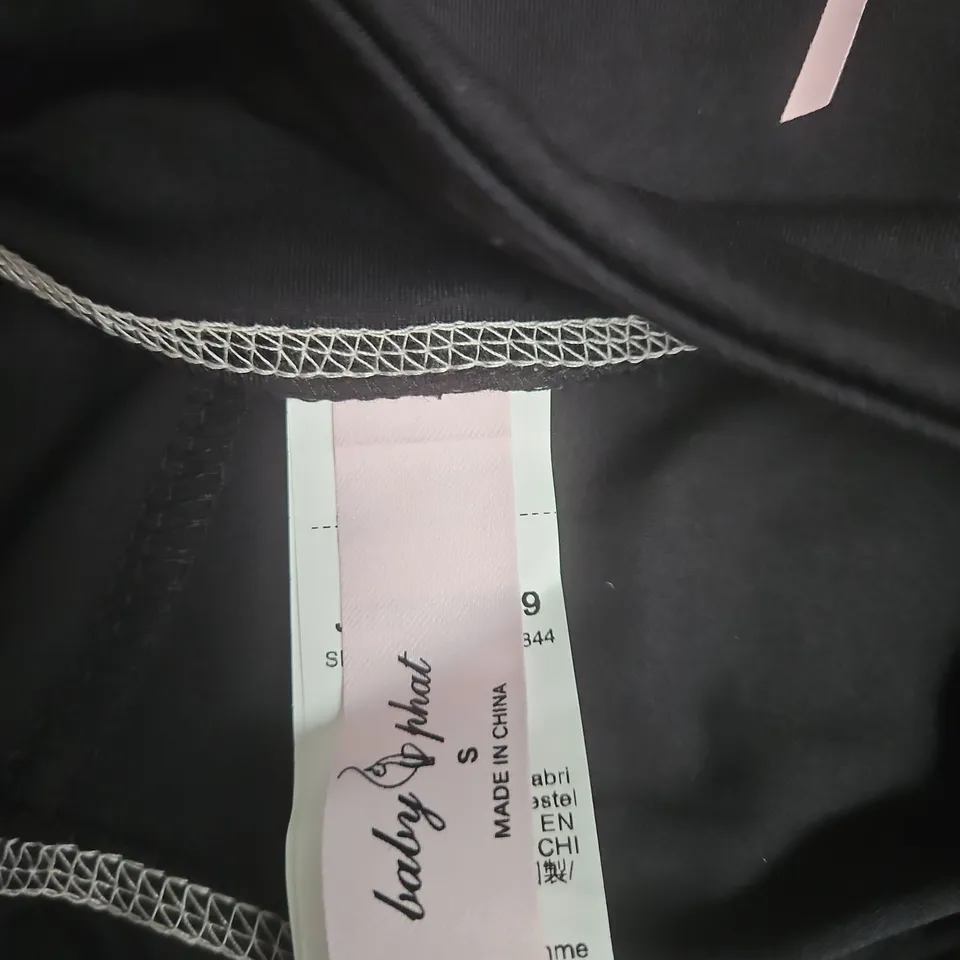 BABYPHAT BLACK WOMEN'S TROUSERS – UK SMALL (S) 