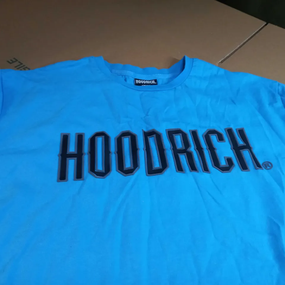 HOODRICH BLUE/LOGO CREW NECK TEE - SMALL
