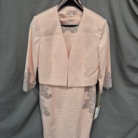 CABOTINE NUDE DRESS & JACKET SET – WOMEN'S, UK SIZE 12