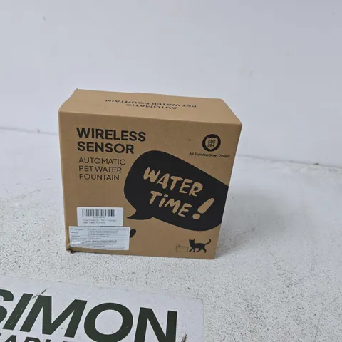 WIRELESS SENSOR AUTOMATIC PET WATER FOUNTAIN – BOXED (PET SUPPLIES)