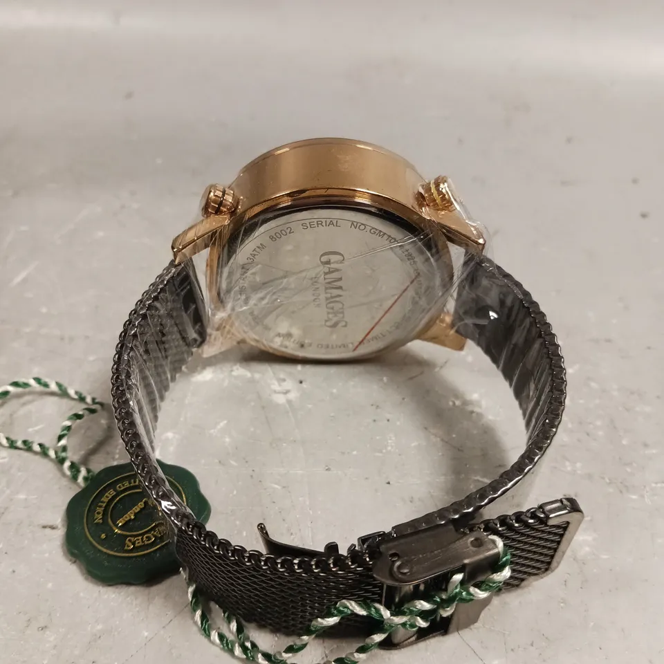 GAMAGES ASPECT TIMER CHERRY DIAL WATCH 