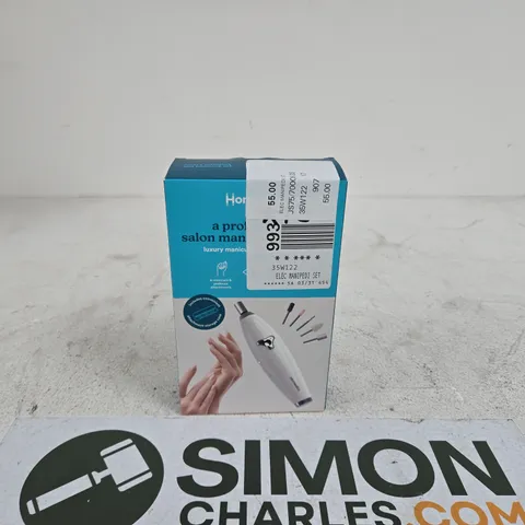 HOMEDICS ELECTRIC MANIPEDI SET BOXED
