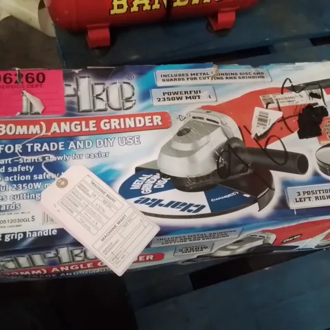 BOXED CLARKE 9" (230MM) ANGLE GRINDER.