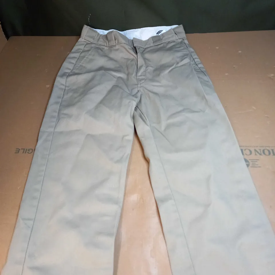 MENS DICKIES BIEGE TROUSERS SIZE 28"