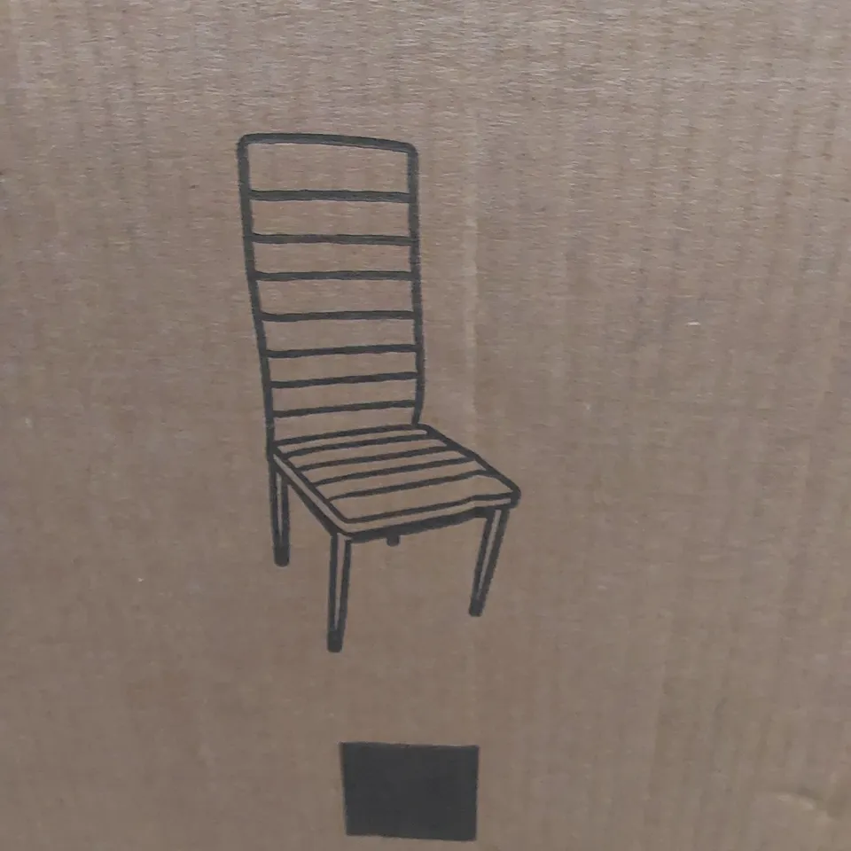 BOXED SET OF 6 KOSY KOALA FAUX LEATHER CHAIRS - BLACK (1 BOX)