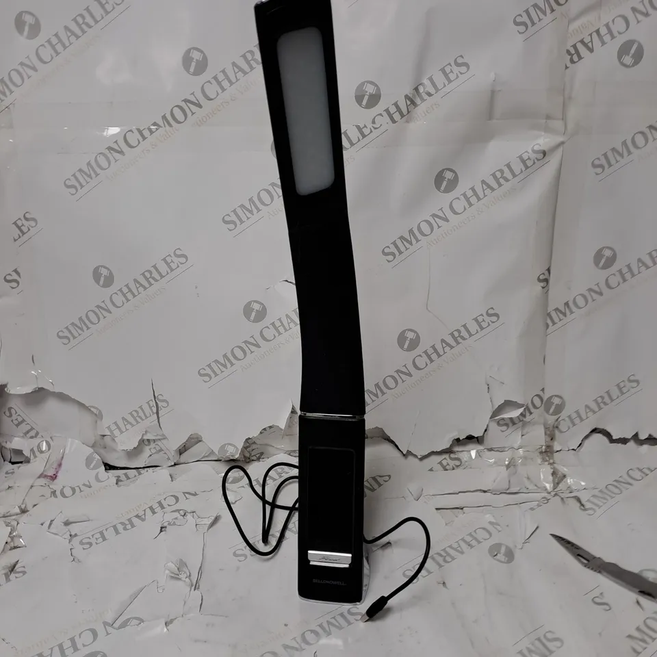 BELL & HOWELL RECHARGEABLE LED DESK LAMP WITH ALARM