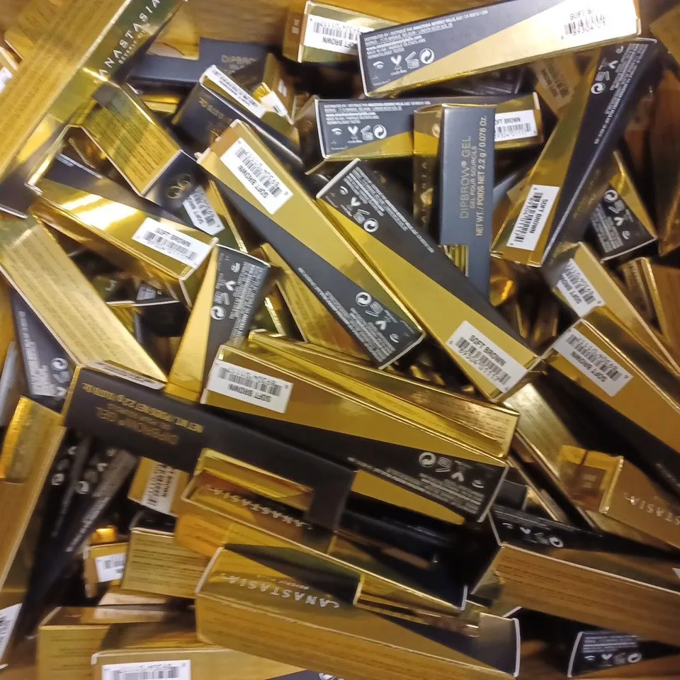 APPROXIMATELY 100 BOXED ANASTASIA BEVERLEY HILLS DIPBROW GEL IN SOFT BROWN 