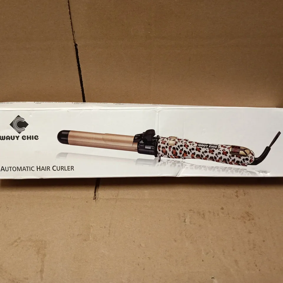 WAVY CHIC AUTOMATIC HAIR CURLER – LEOPARD PRINT
