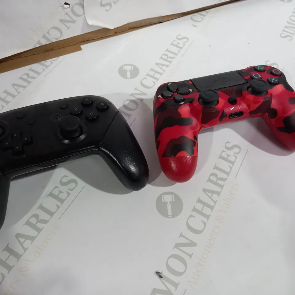 TWO CONTROLLERS: ONE FOR NINTENDO SWITCH ONE FOR PLAYSTATION