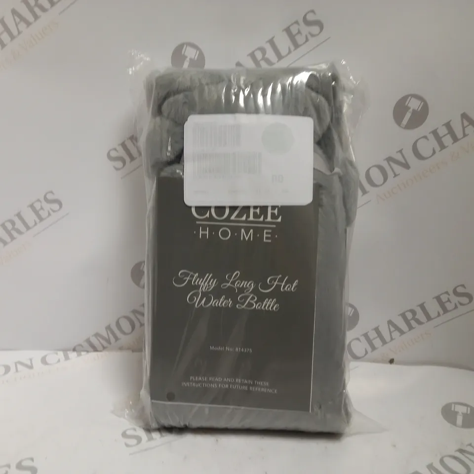 OUTLET COZEE HOME LONG PLUSH 2L HOT WATERBOTTLE IN GREY