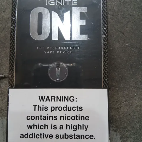 APPROXIMATELY 90 IGNITE ONE RECHARGEABLE VAPE DEVICE – BOXED
