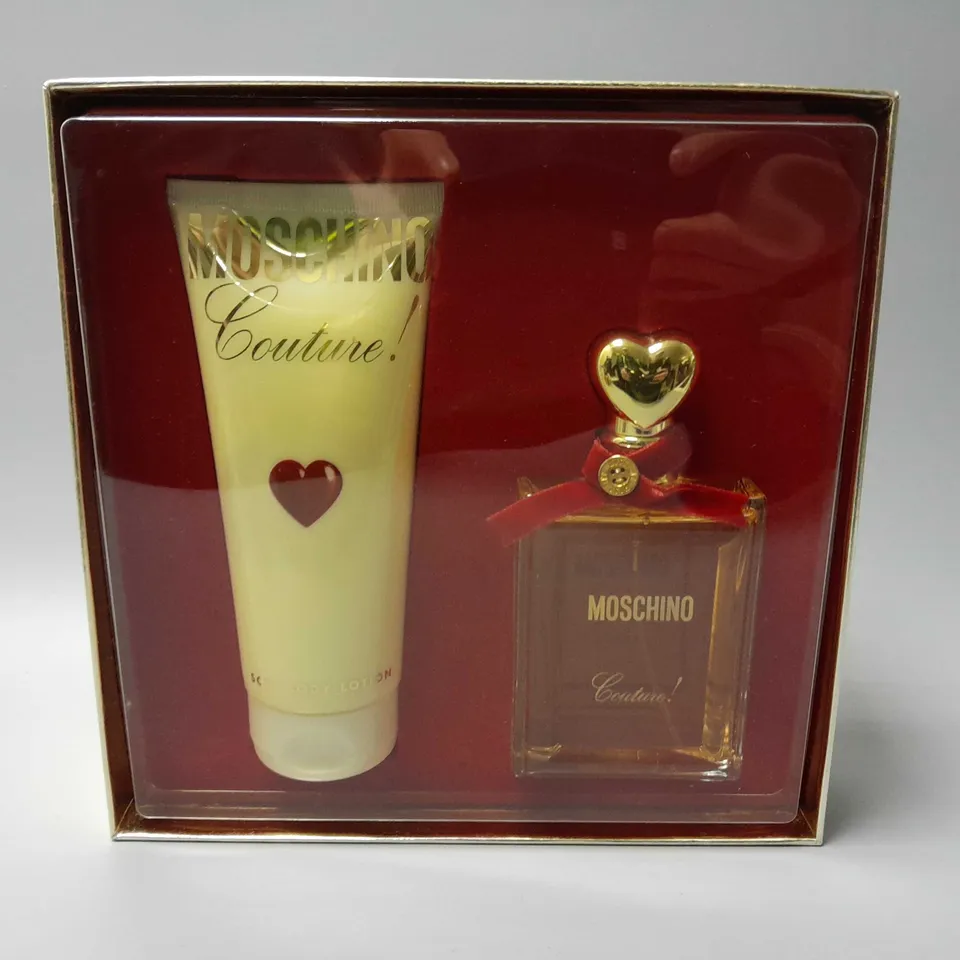 BOXED MOSCHINO COUTURE 2-PIECE BOX SET