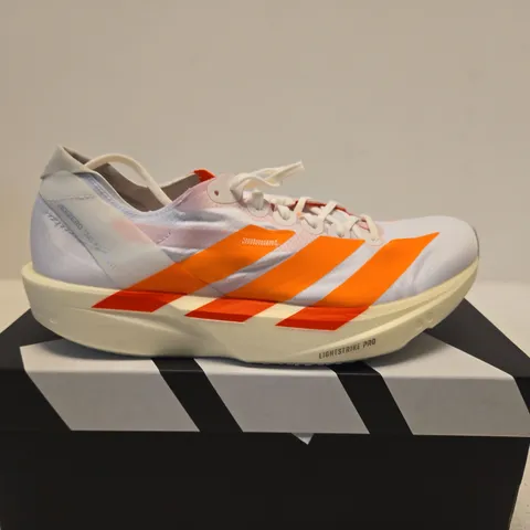 BOXED PAIR OF WOMENS ADIZERO TAKUMI SEN 11 W RUNNING SHOES – UK 7.5