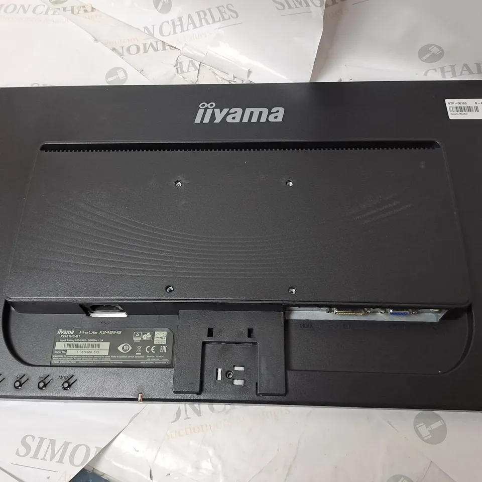 IIYAMA PRO LITE 24" MONITOR MODEL X2481HS SERIAL #11357V6601515