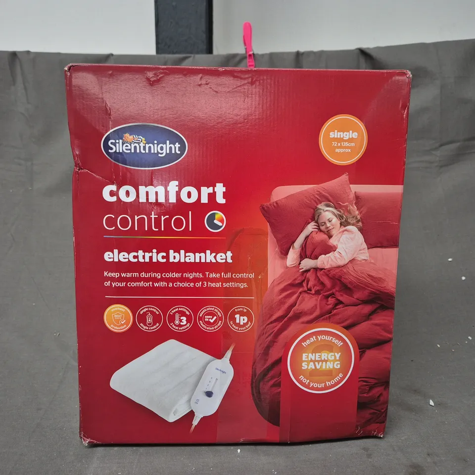 BOXED SILENTNIGHT COMFORT CONTROL ELECTRIC BLANKET