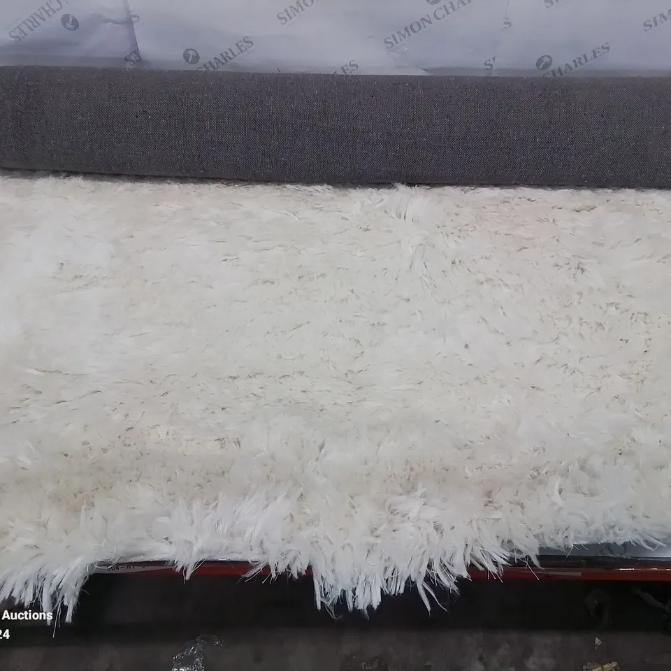 BRAND NEW PACO HOME 930 AKUMAL CREAM 120X170CM SHAGGY RUG